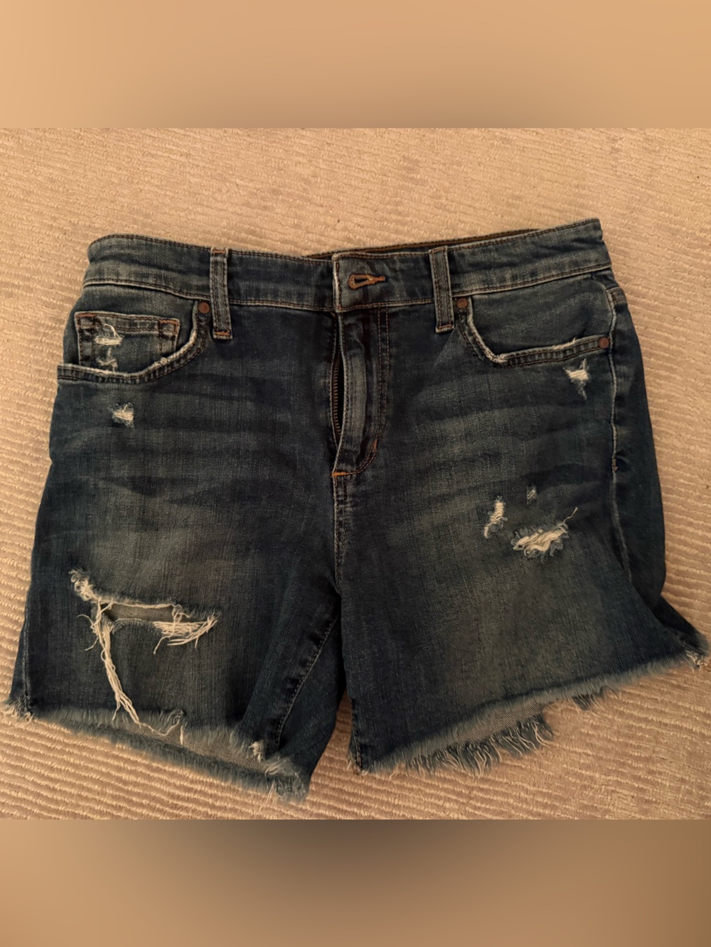 Joe's Jeans Distressed Indigo Denim Shorts